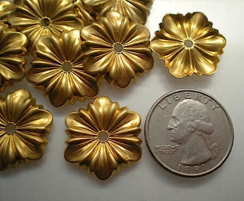 12 Brass Mirror Rosettes No. 3 Etsy