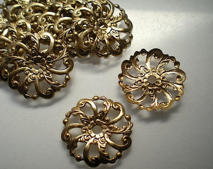 12 Brass Mirror Rosettes, No. 14 Etsy