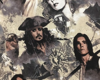 Captain Jack Sparrow Springs Creativ Fat Quarter 100/% Cotton FQ Fabric Quilting