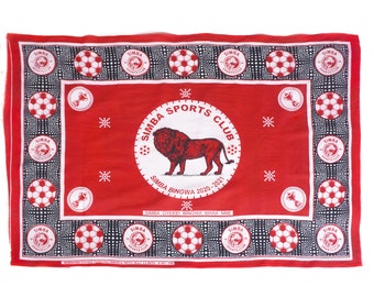 Commemorative Tanzanian Simba football team kanga textile