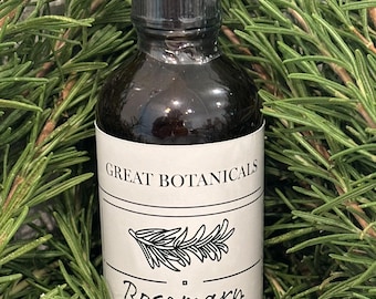 Natural Hair Growth Oil - Castor, Coconut MCT, Jojoba, Rosemary - 3.5 oz / 100mL
