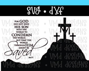 Calvary, Easter, Resurrection Day Design SVG DXF