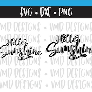 Hello Sunshine SVG DXF PNG
