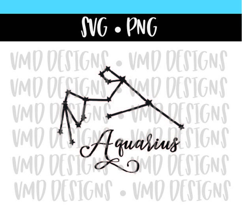 Printable Outline Aquarius Constellation