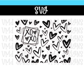 XOXO Valentine's Day SVG (used with my xTool Youtube Laser video)