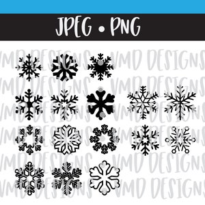 Snowflake Files for Glittered Winter Snowflake Tutorial