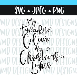 British English: My Favourite Colour is Christmas Lights