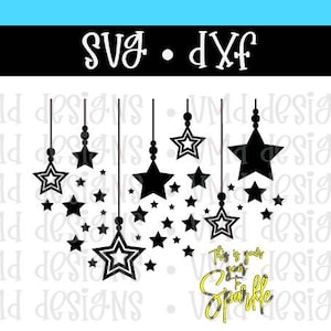 This is Your Year to Sparkle with Hanging Stars SVG DXF