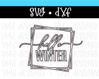 Hello Winter SVG DXF