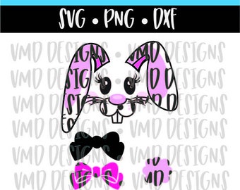 Easter Bunny Spring Tumbler Decals SVG DXF PNG (YouTube Tutorial Files)