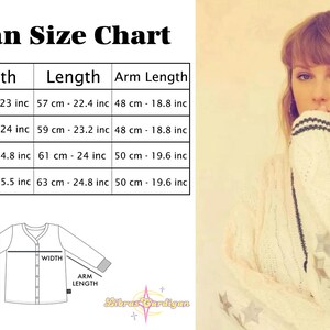 Embroidered Star Cardigan - Folklore Inspired, Eras Tour Outfit image 12