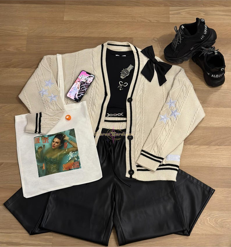 Embroidered Star Cardigan - Folklore Inspired, Eras Tour Outfit image 11