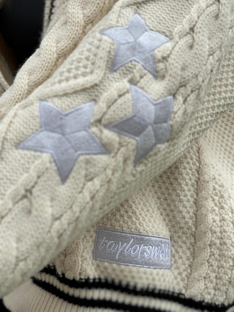 Embroidered Star Cardigan - Folklore Inspired, Eras Tour Outfit image 7
