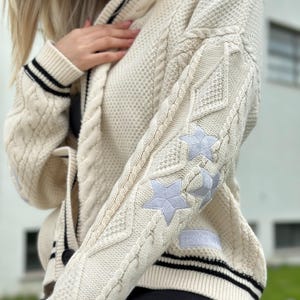 Embroidered Star Cardigan - Folklore Inspired, Eras Tour Outfit image 2