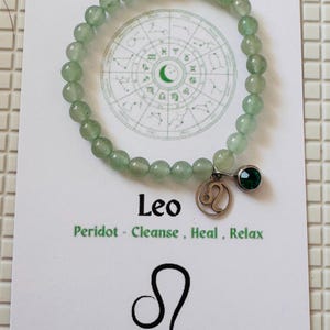 august peridot birthstone bracelet