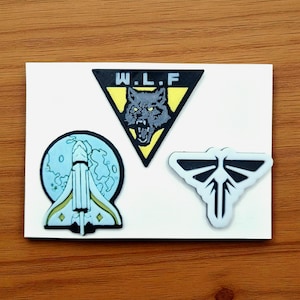 The Last Of Us Badges Set of 3 | Collectible Pins, Gift, Cosplay Accessories