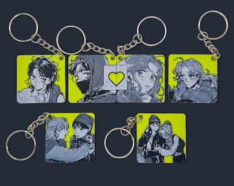 Yuri Mitsuaya Green Keychain | Tgiwiiwagaa Manga Charm