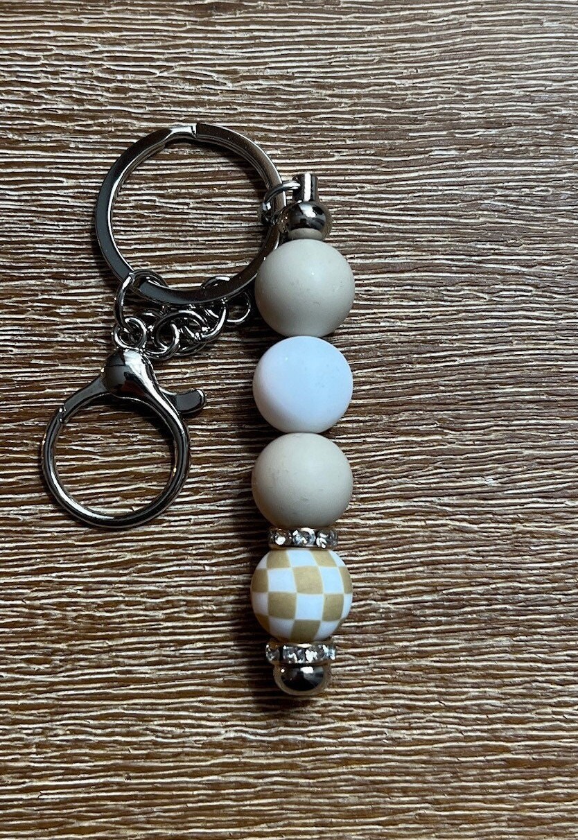 Silicone Bar Keychain | Checkered Pattern | Multiple Colors - Etsy