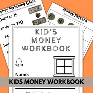 Kid&#39;s Money Workbook, Teach kids about money, Teach kids financial literacy