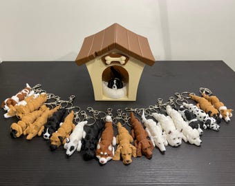 Chaveiro de cachorro impresso em 3D – Pingente ecológico para filhotes