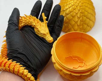 Dragão impresso em 3D no Reino Unido com ovo de dragão (tamanho grande)