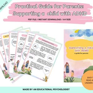 Printable ADHD Parenting Guide Pdf – Neurodivergent Child Strategies – Behaviour Support for Adhd & Send Families