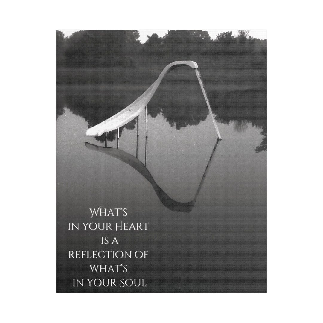 Positive Refliction Inspirational Reflection Photo Art, Satin Canvas Wall Decor - Etsy