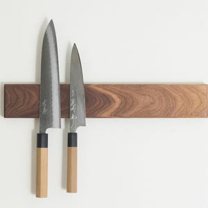 Walnut Magnetic Knife Bar - one of a kind and ready to ship!