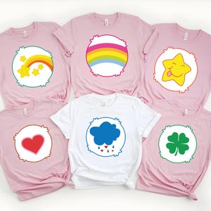 Cute Bear Characters Matching Friends Crew Shirt,Cute Bear Nostalgia Costume,Symbolic Bear Matching Group T-Shirts,Best Friends Sweatshirt