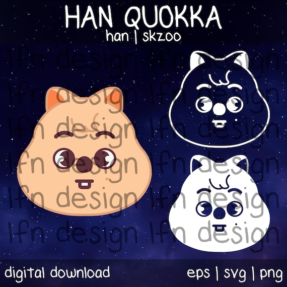 Stray Kids SKZOO Han Quokka SVG Pack - Etsy