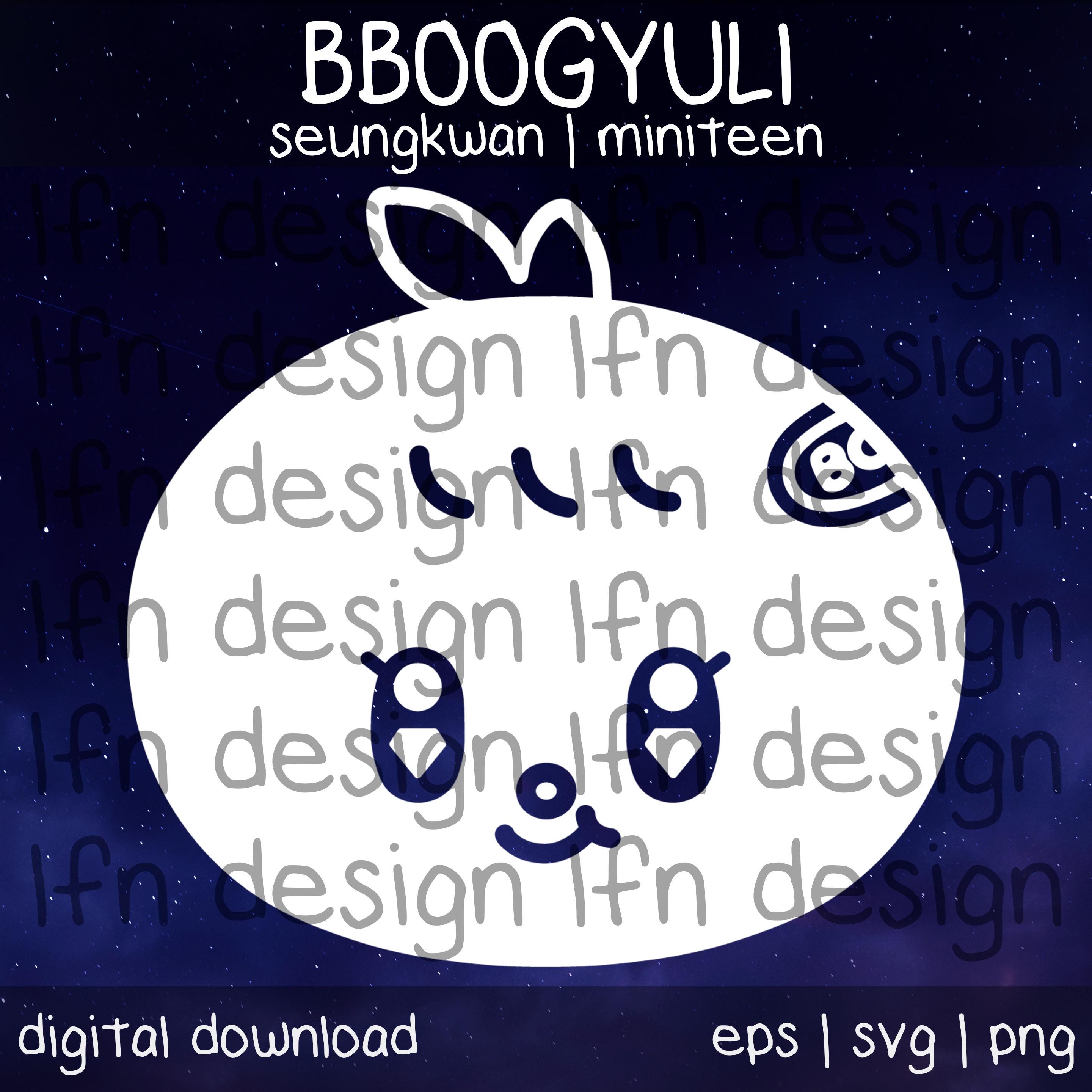 Seventeen Miniteen Bboogyuli SVG Pack - Etsy