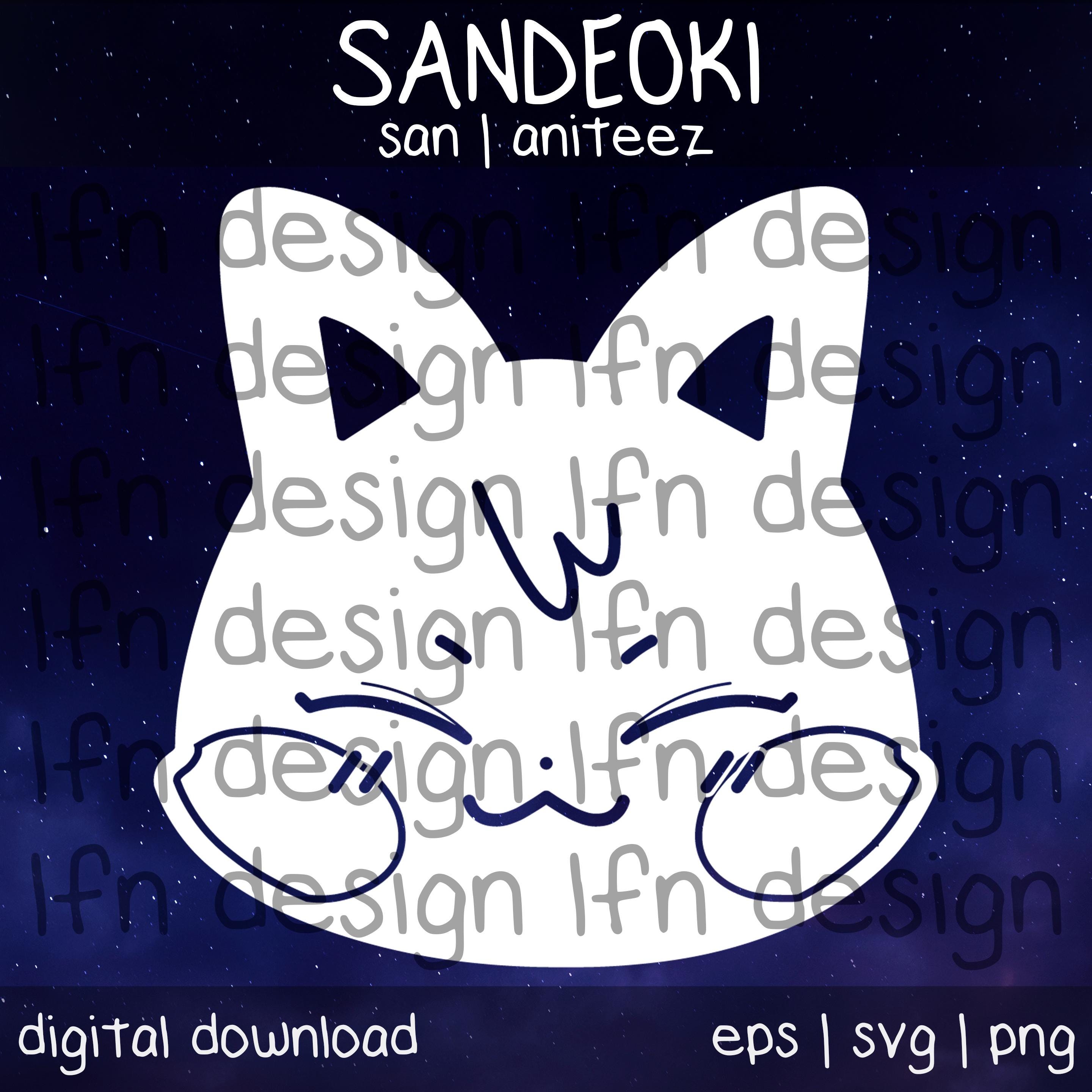 ATEEZ Aniteez Sandeoki SVG Pack - Etsy