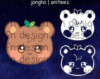 ATEEZ Aniteez JJONGbear SVG-pakket