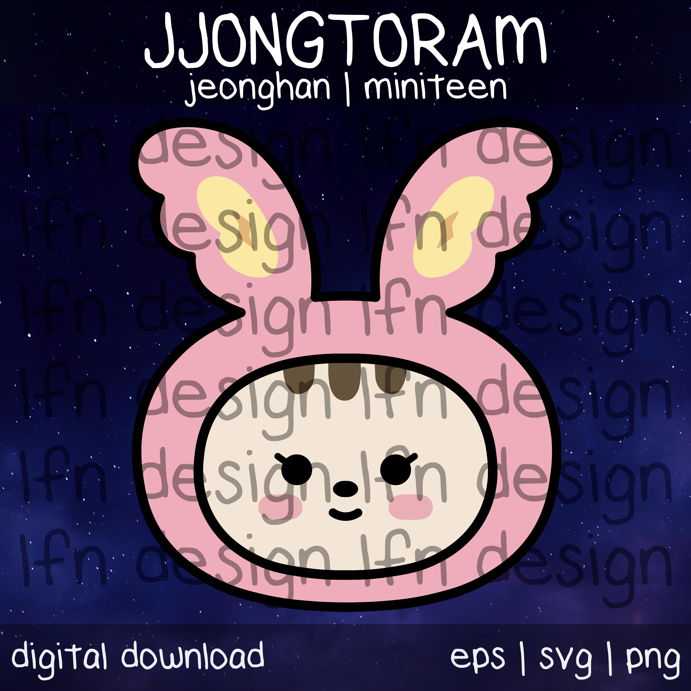 Seventeen Miniteen Jjongtoram SVG Pack - Etsy