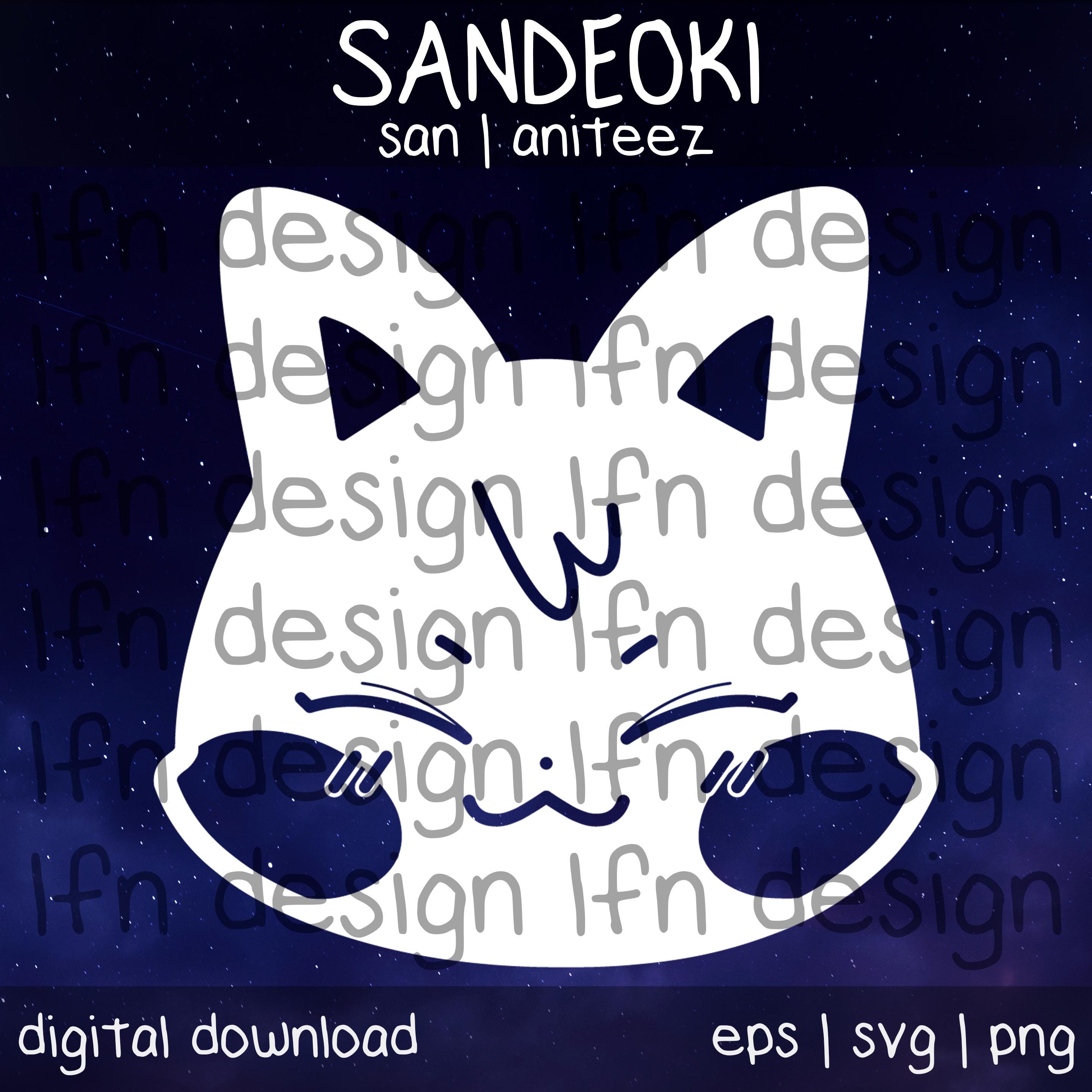 ATEEZ Aniteez Sandeoki SVG Pack - Etsy
