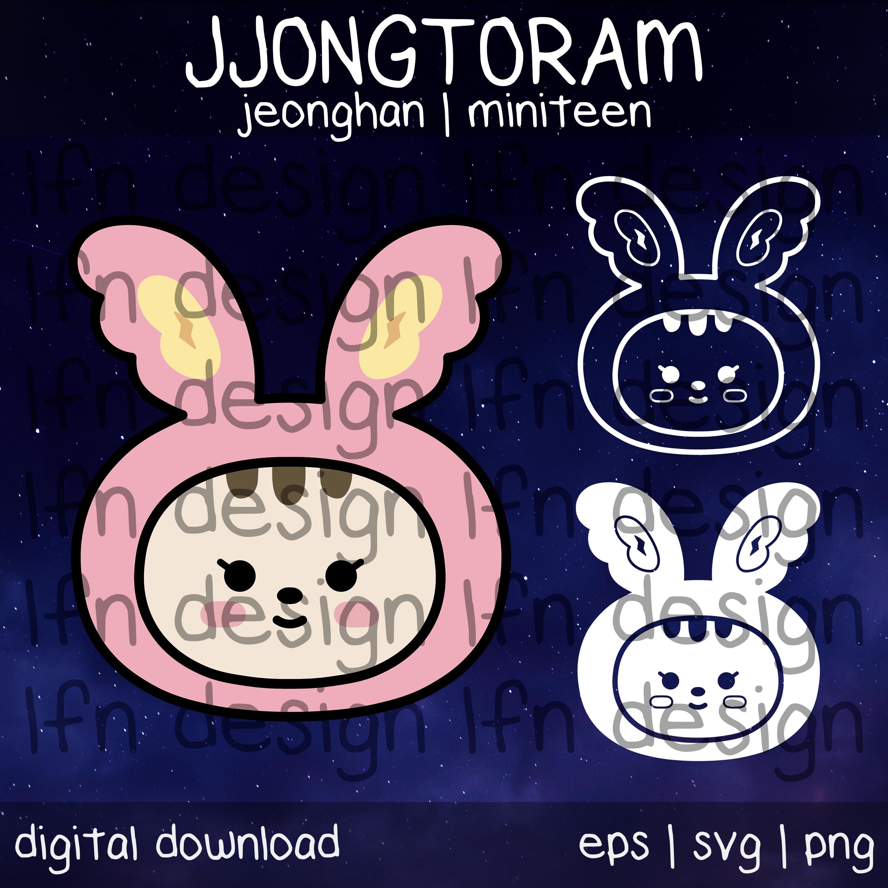 Seventeen Miniteen Jjongtoram SVG Pack - Etsy