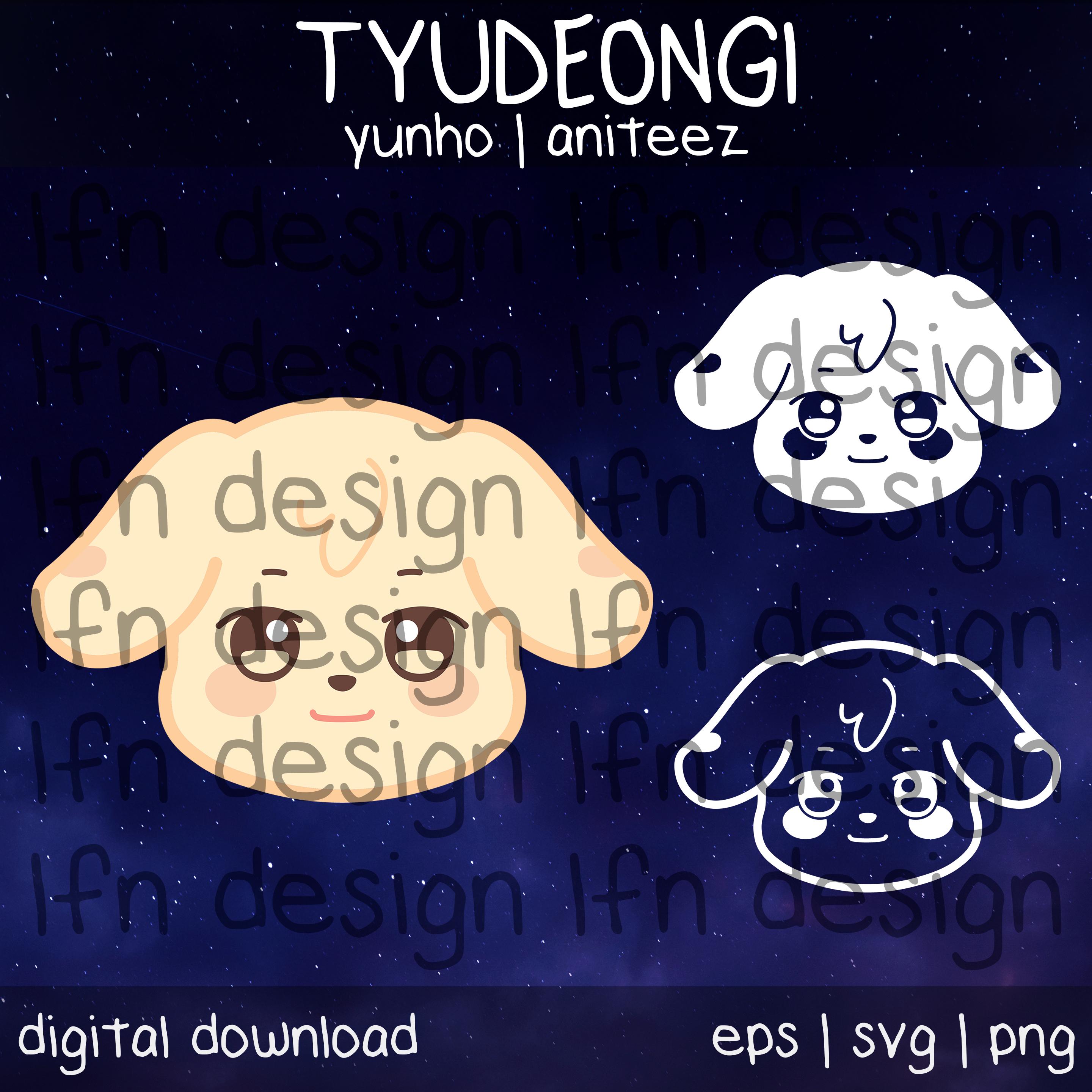 ATEEZ Aniteez Tyudeongi SVG Pack - Etsy