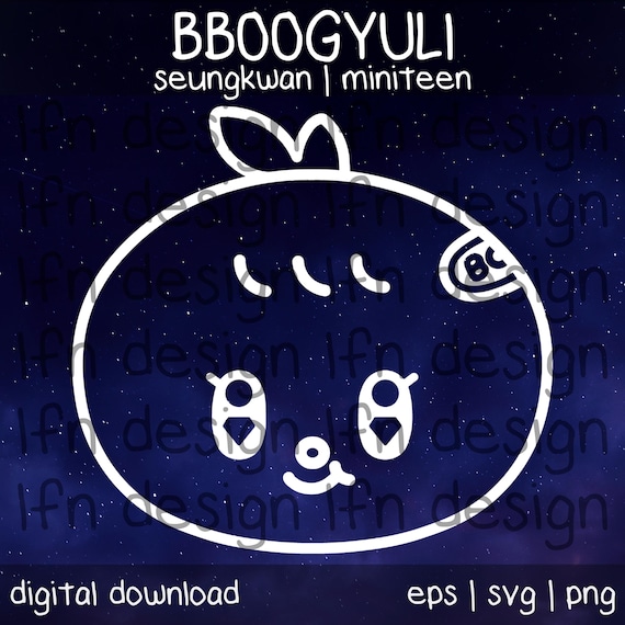 Seventeen Miniteen Bboogyuli SVG Pack - Etsy