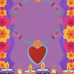Marco De Fotos Del Altar De Ofrenda Del Día De Los Muertos