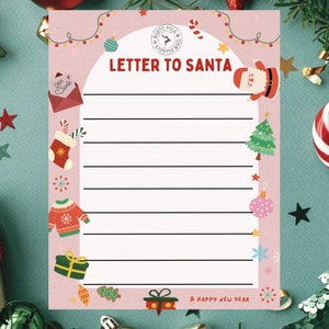 Letters to Santa, Elf and Reindeer - 4 Pack of Letters with Elf Arrival Pre-Written Letter and Fill-In  Letters to Santa, Elf and Reindeer