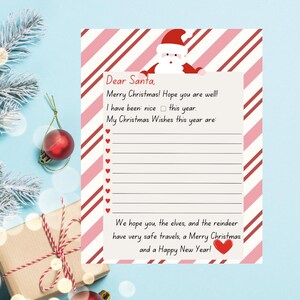 Cartas a Papá Noel: paquete de 10 cartas para completar con espacios en blanco de Papá Noel y sus amigos
