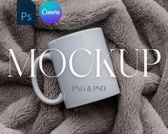 Maqueta de taza blanca, maqueta de taza de 15 oz y 11 oz, maqueta de taza neutra bohemia, maquetas de tazas de café, maqueta PSD de objeto inteligente de Photoshop, PNG para Canva