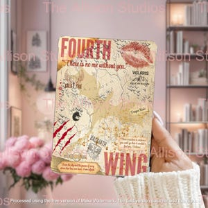 Wkładka Kindle Series Fourth Wing | Onyx Storm | Iron Flame | Physical Print Wkładka Kindle do przezroczystego etui | Kindle Aesthetic | Rebecca Yarros
