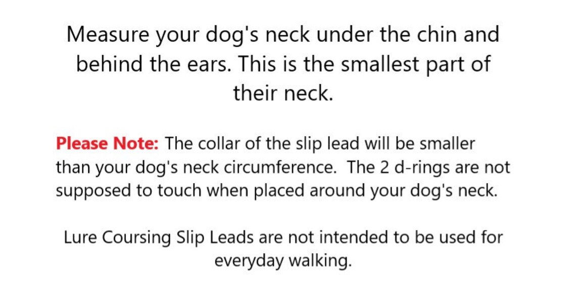 Lure Coursing Slip Lead Fast CAT Tally Ho 1.5 Inch 2 Inch Etsy