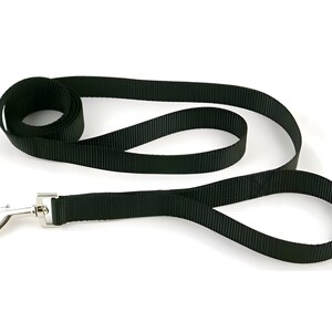 Double Handle Nylon dog leash, 2 handle nylon dog leash-5 foot or 6 foot