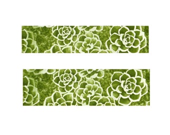 Succulents Green Dog Collar - Martingale Dog Collar - Buckle Martingale Collar - Side Release Dog Collar