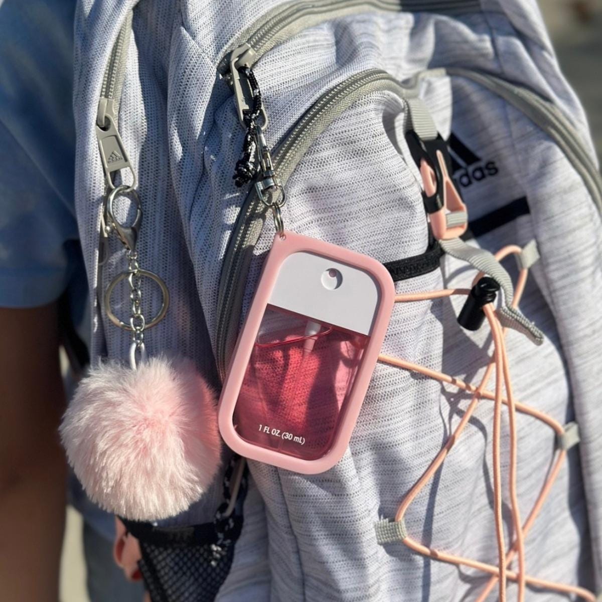Back To School!  Silicone Case Keychain compatible with Touchland Hand Sanitizer *SANITIZER NOT INCLUDED*