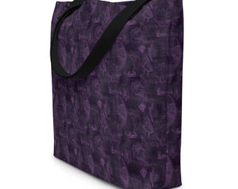 Vintage Anatomy Print Tote Bag: Reusable Market Grocery Bag