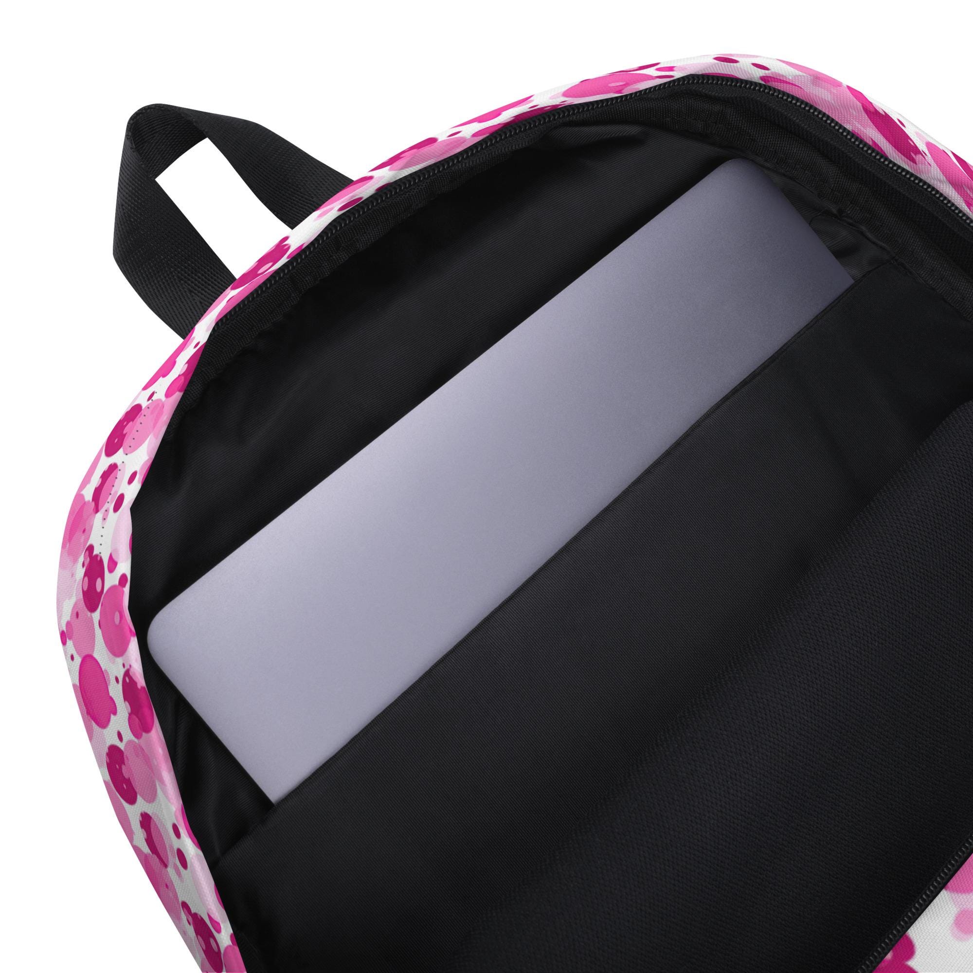 Polka Dots Printed Backpack, Fashion Loungewear Travel Bag 