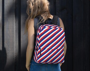 American Flag Drawstring Bag Flip-flops Backpack, Custom USA 